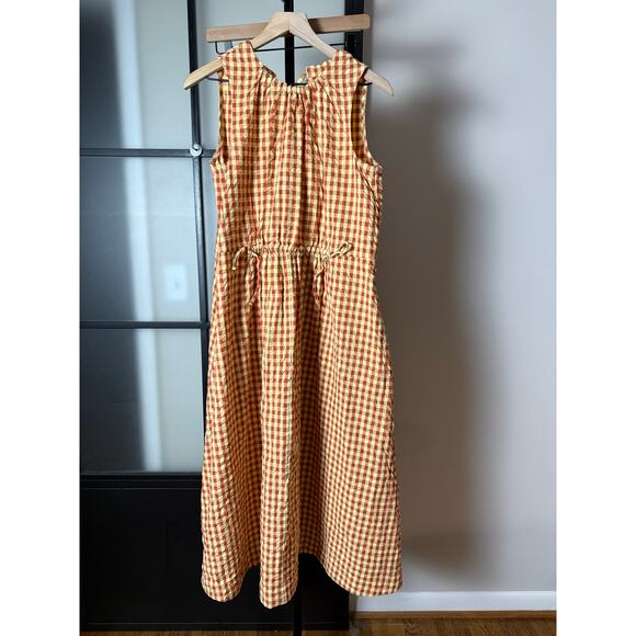 Toast Dresses & Skirts - TOAST Seersucker Gingham Cotton Midi Dress Size 10